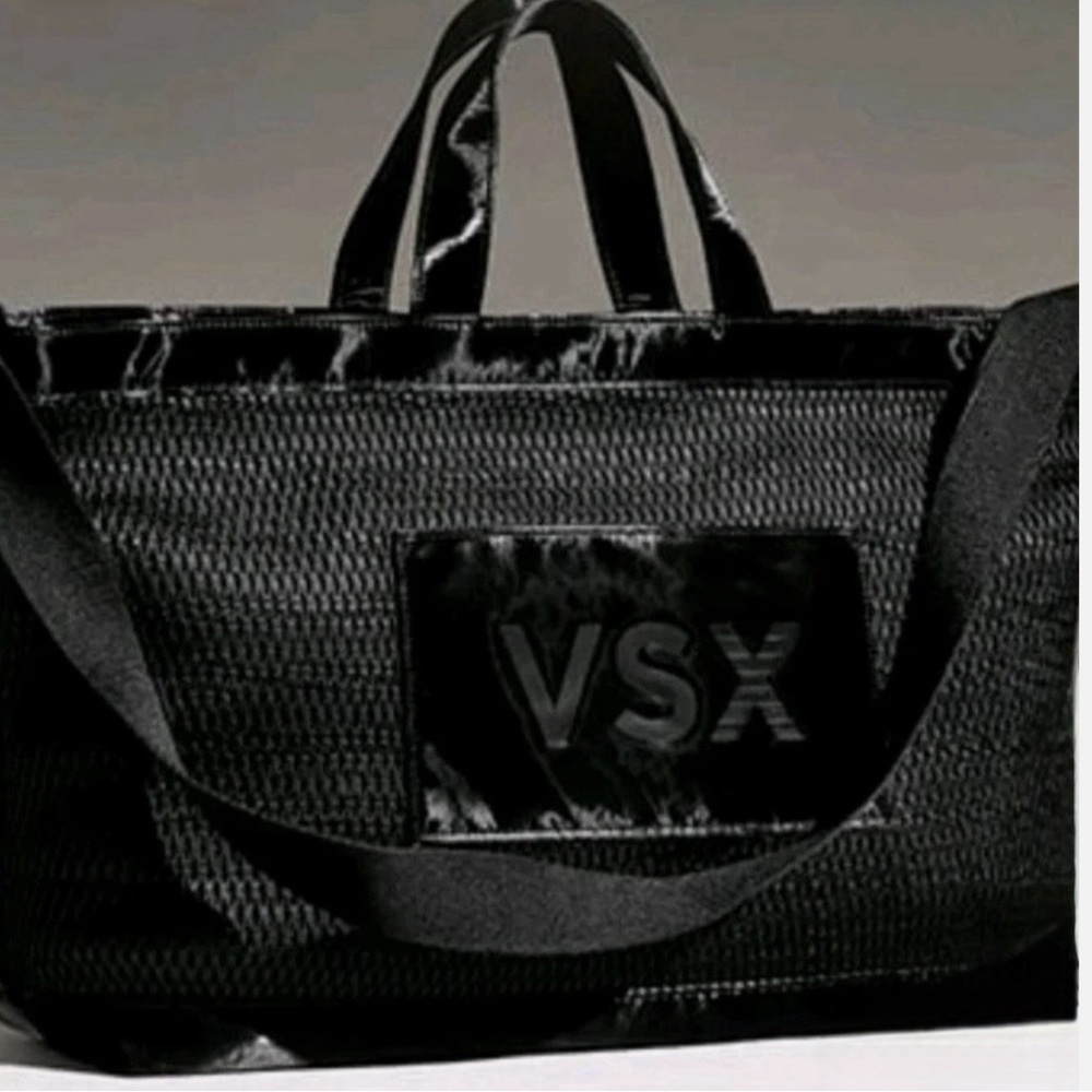NWT Victoria’s Secret VSX Black Mesh Tote Bag